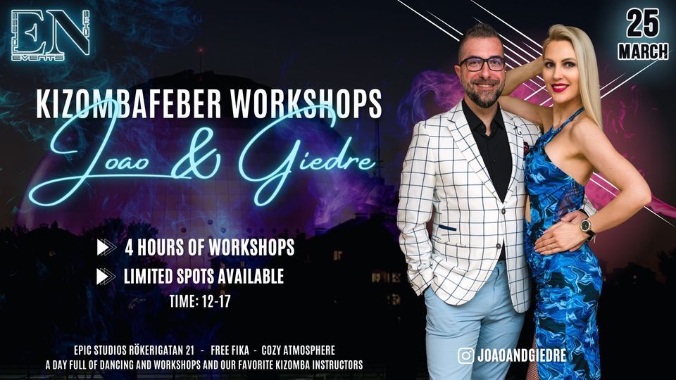 Kizombafeber Workshops with Jo\u00e3o & Giedre