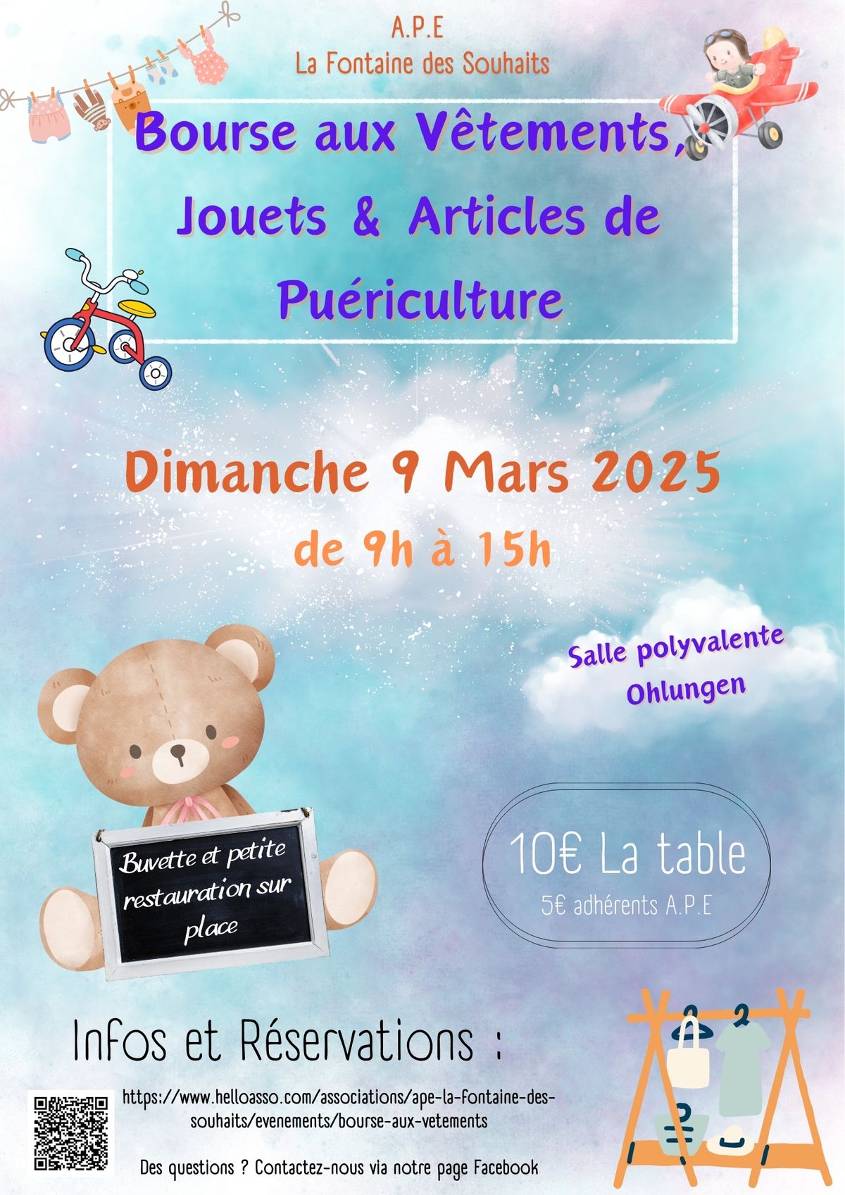 BOURSE AUX VETEMENTS, Jouets et articles de pu\u00e9riculture