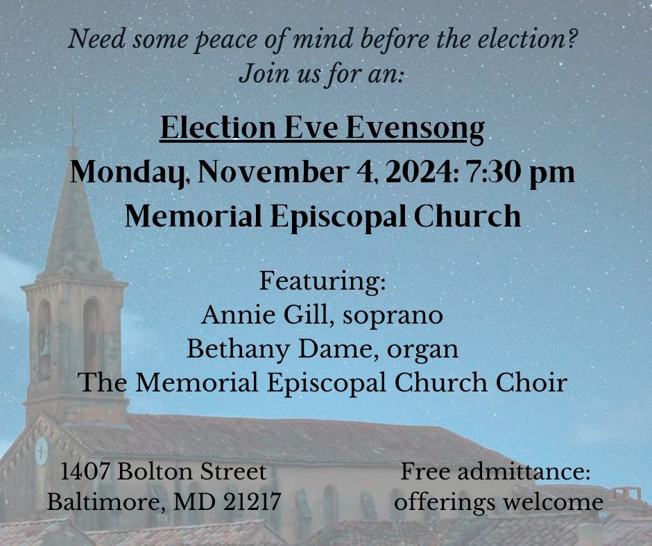 Election Eve Evensong