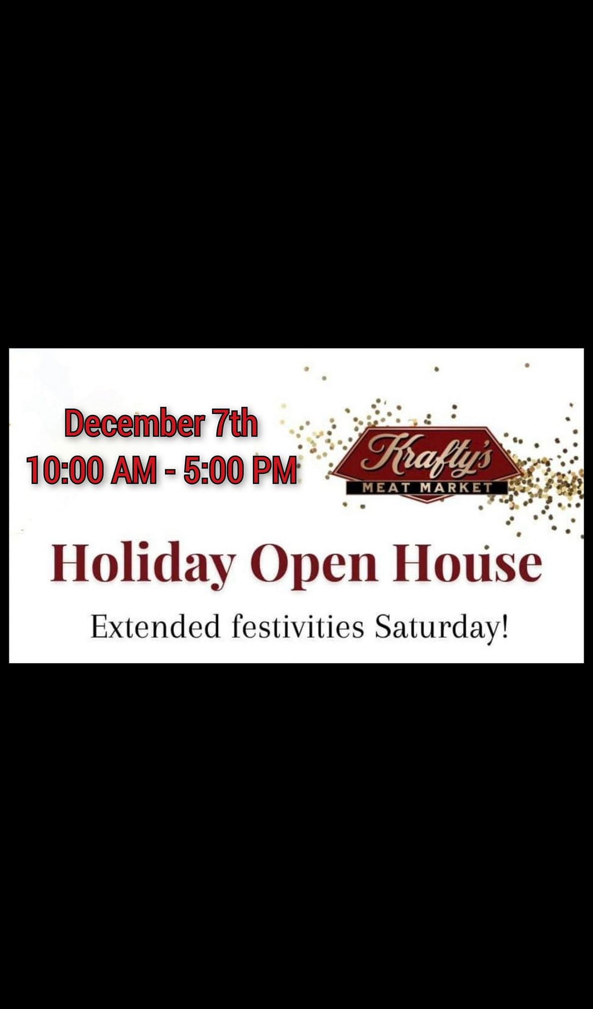  Krafty's Meat Market Holiday Open House 