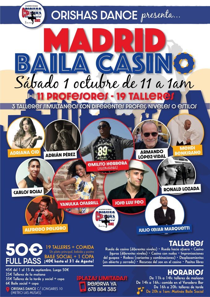 Evento: Madrid Baila Casino en Orishas Dance