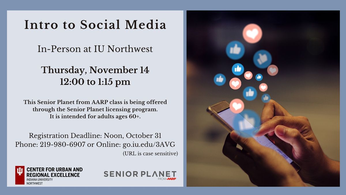 Senior Planet: Intro to Social Media 