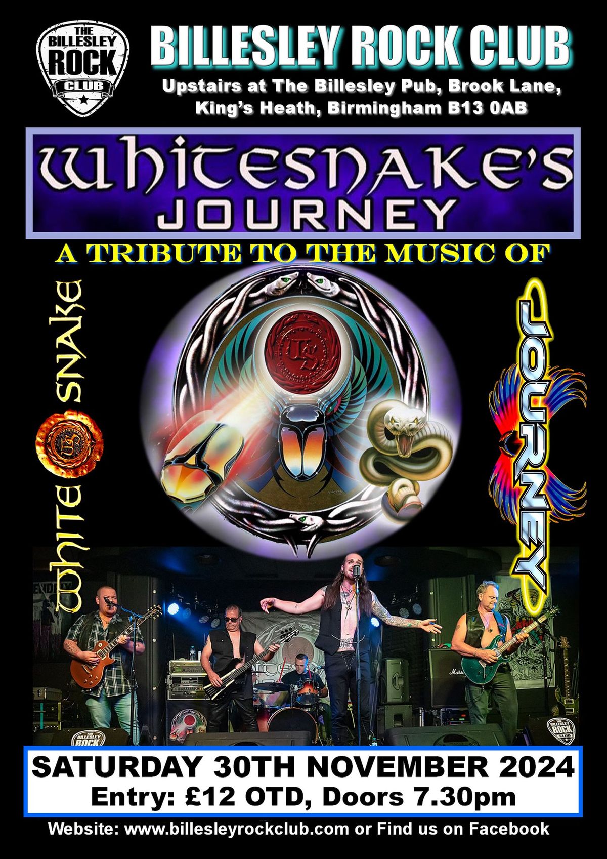 Whitesnake's Journey in Birmingham - \u00a312 OTD