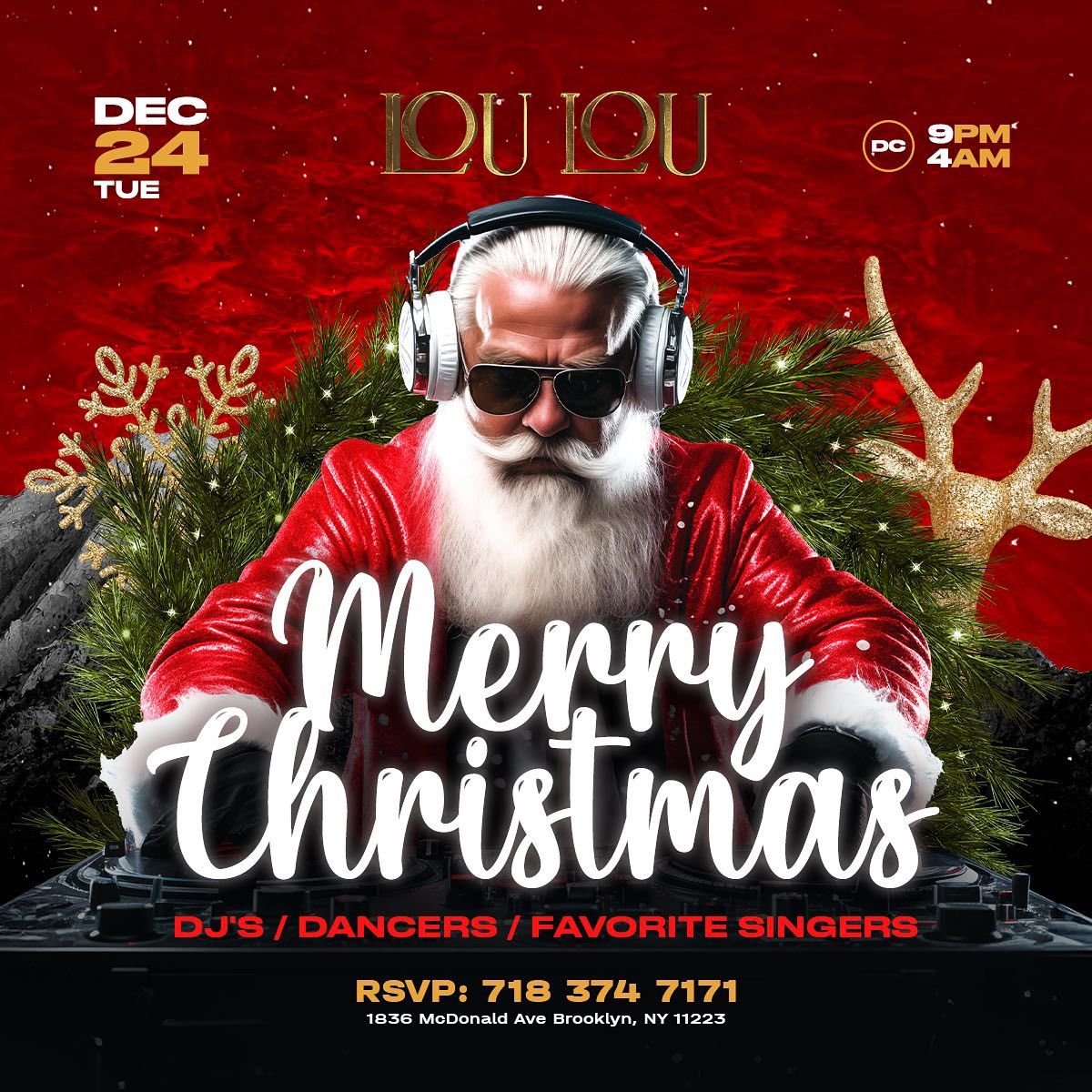 MERRY CHRISTMAS at Lou Lou Lounge!