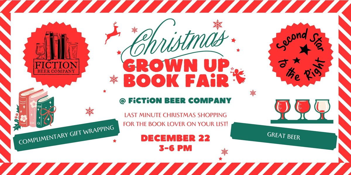 Grown Up Book Fair at Fiction Beer Company