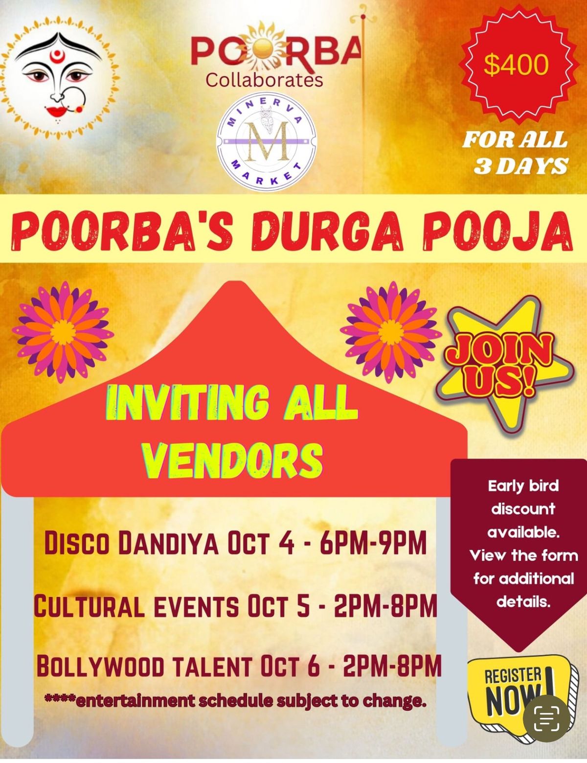 Minerva Market at Poorba\u2019s Durga Puja