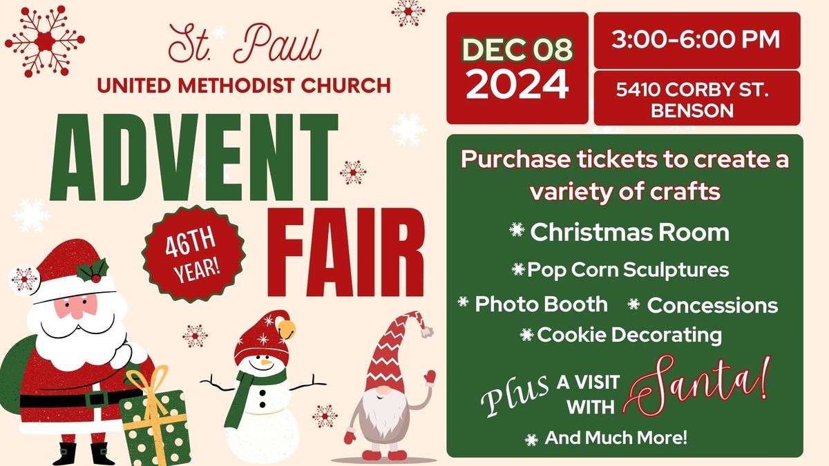 St. Paul United Methodist Advent Fair!