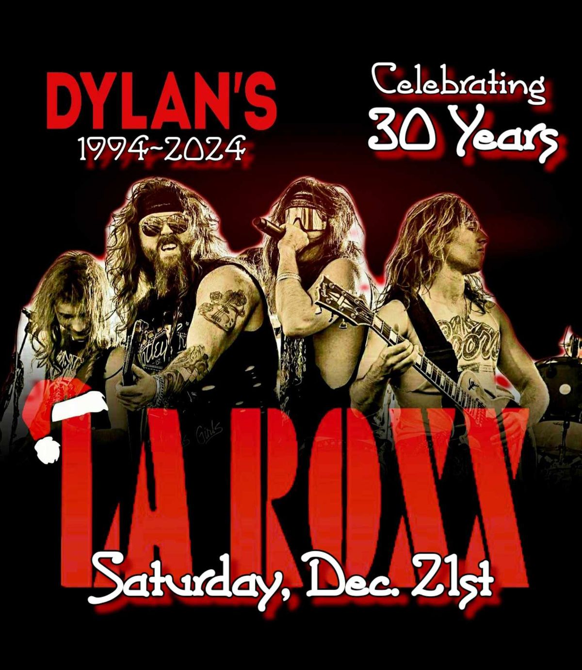 Anniversary weekend: L.A. Roxx at Dylan's on 9th (Sat, 12\/21\/24)