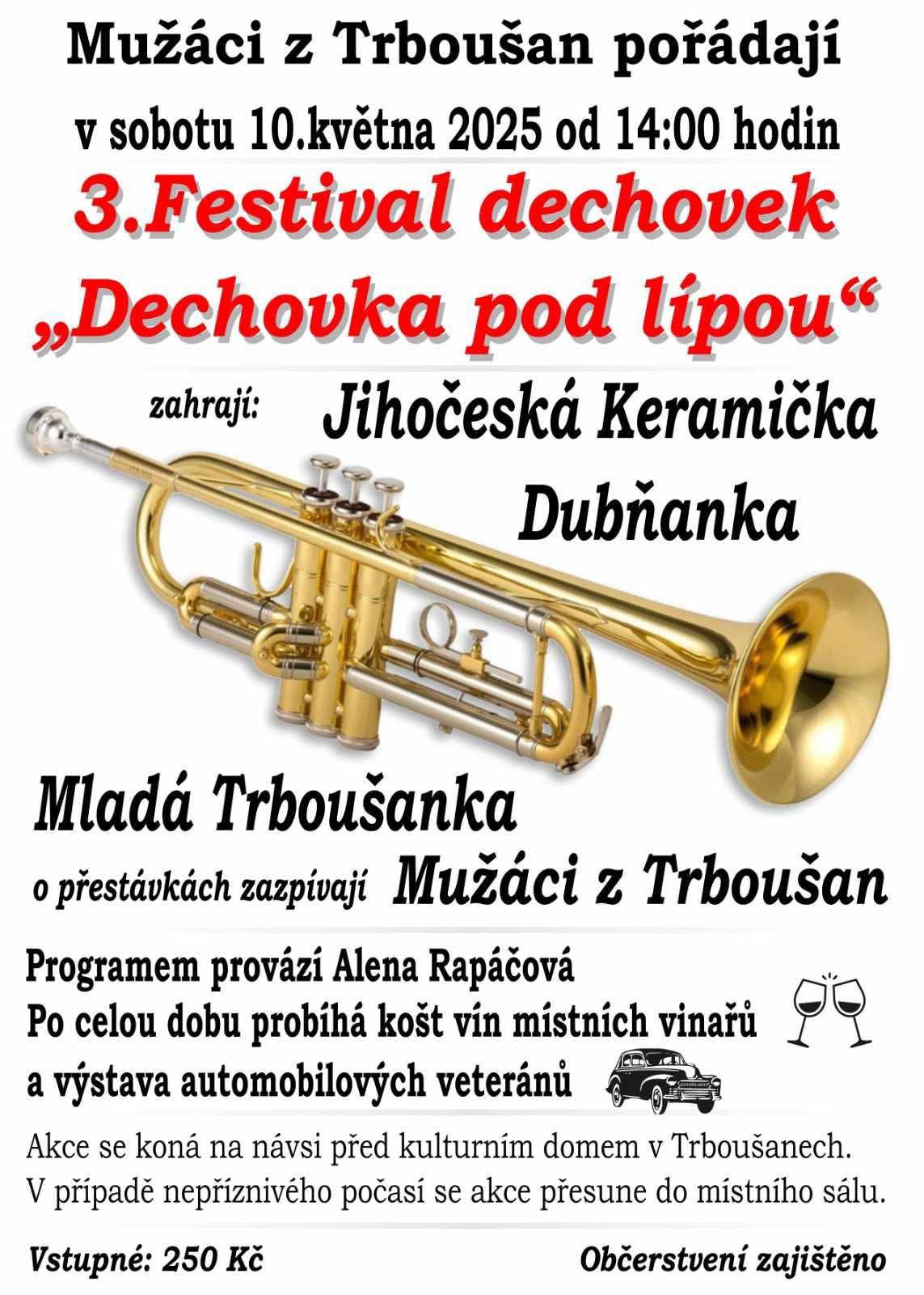 3. Festival dechovek \u201eDechovka pod l\u00edpou"