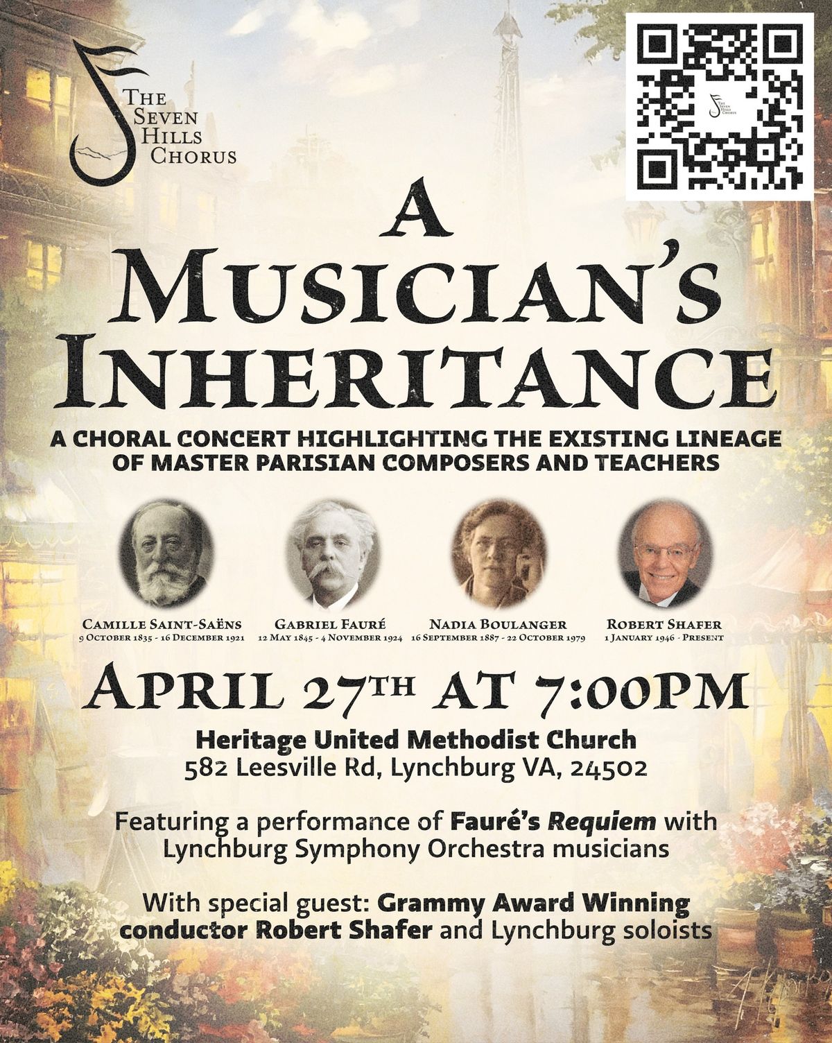 A Musician's Inheritance - A Choral Concert