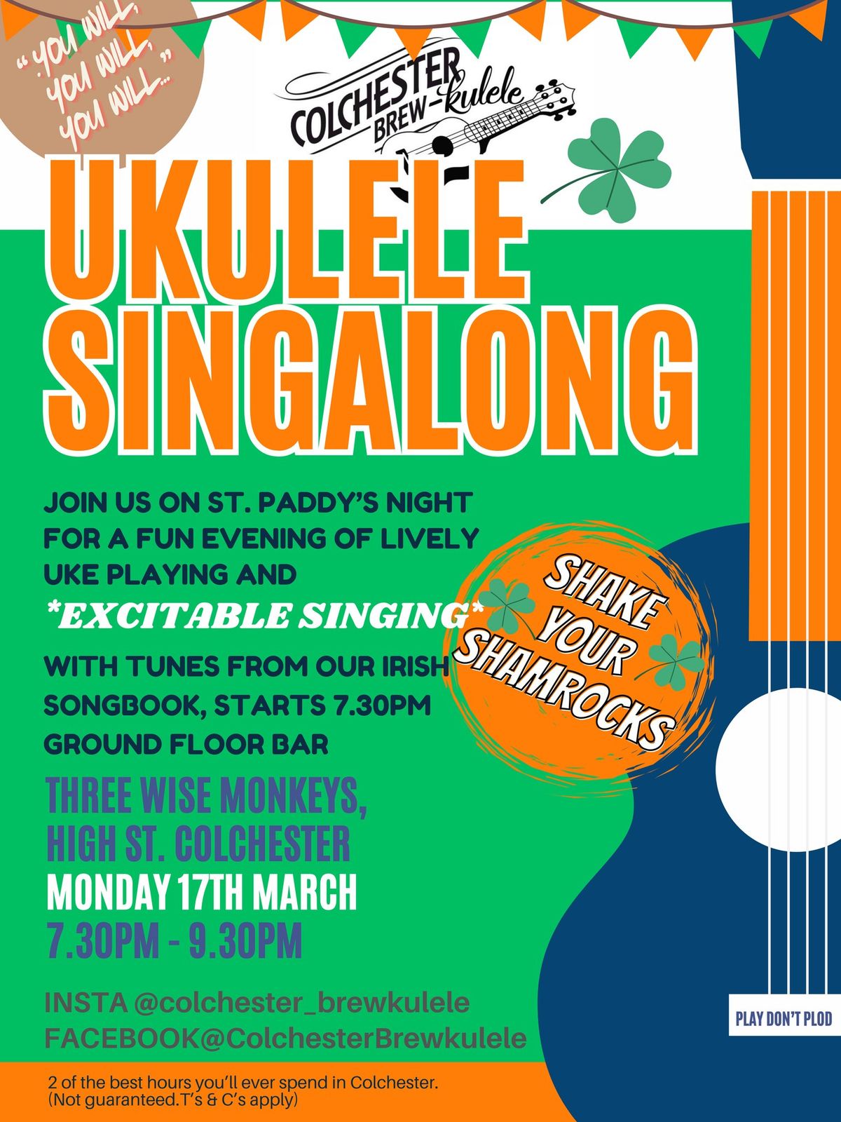 St. Paddy's Night Ukulele Singalong