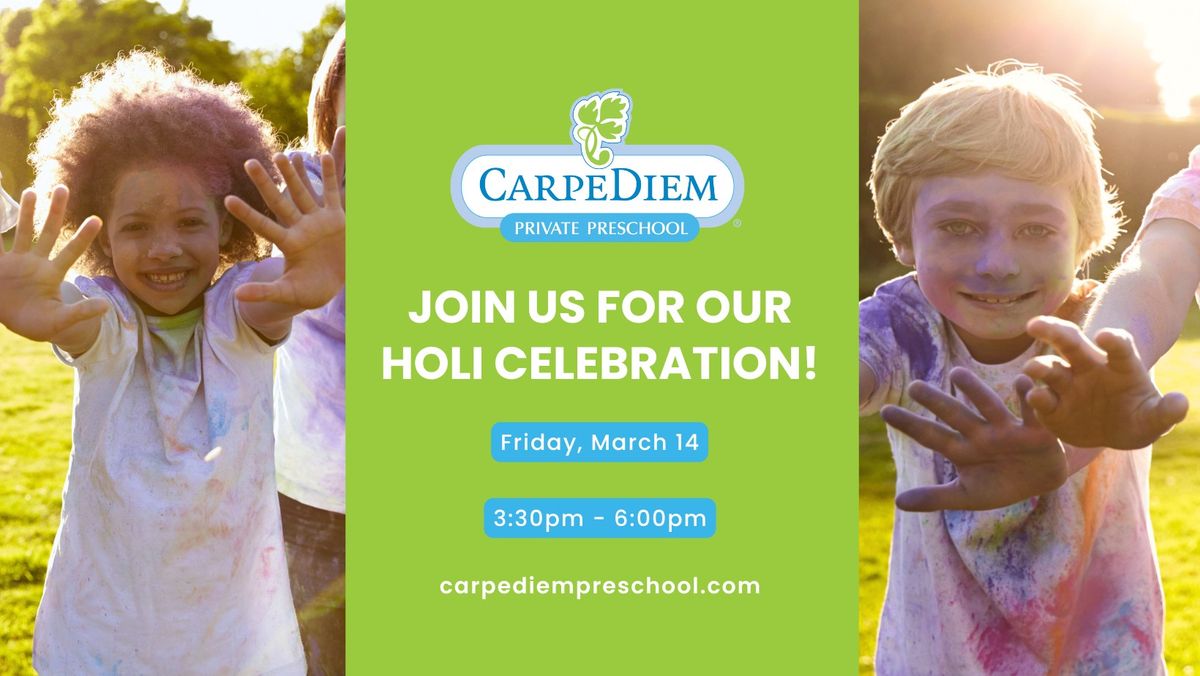 Holi Celebration on March 14th!