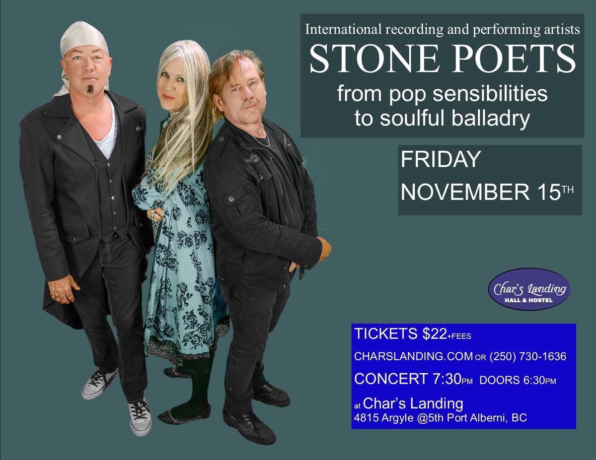 International recording and performing artists Stone Poets @Char's