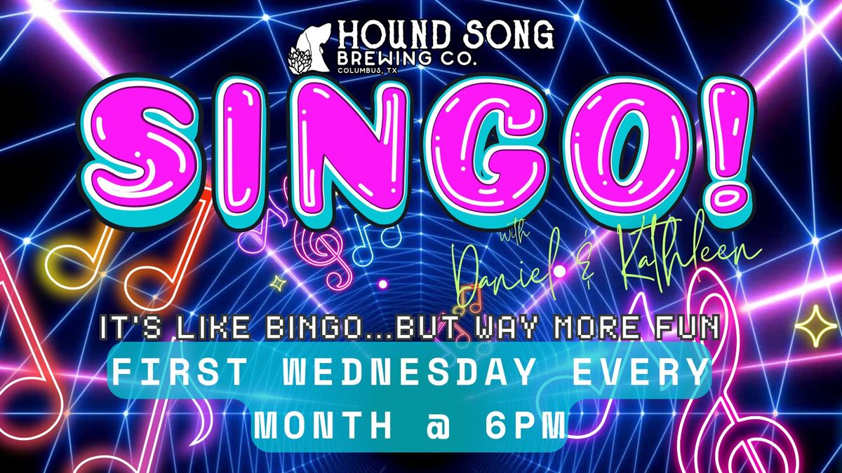 \ud83c\udfb5 SINGO @ Hound Song! It's like Bingo, but way more fun!\ud83c\udfb5