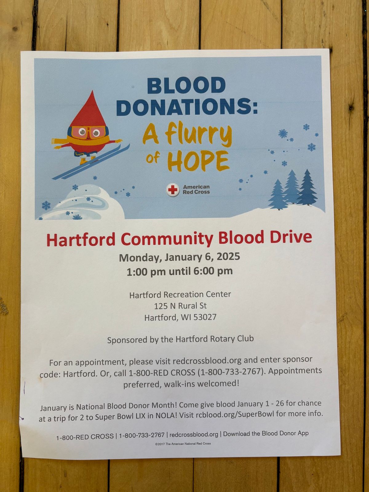 Hartford Community Blood Drive