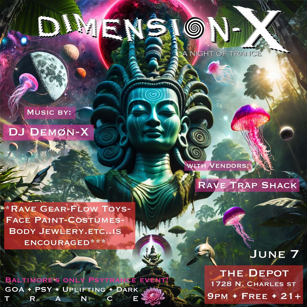 Dimension-X: a night of trance 