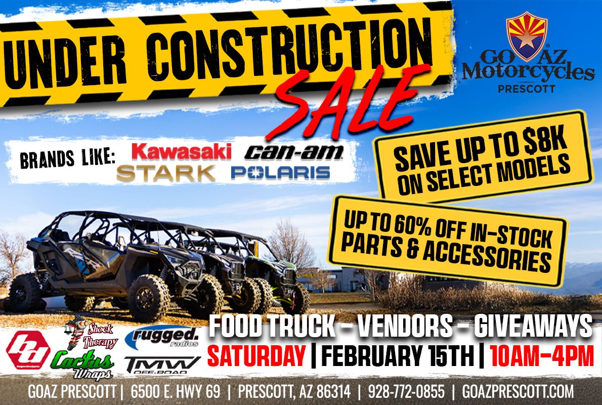 Under Construction Sale | SATURDAY | FEBRUARY 15TH