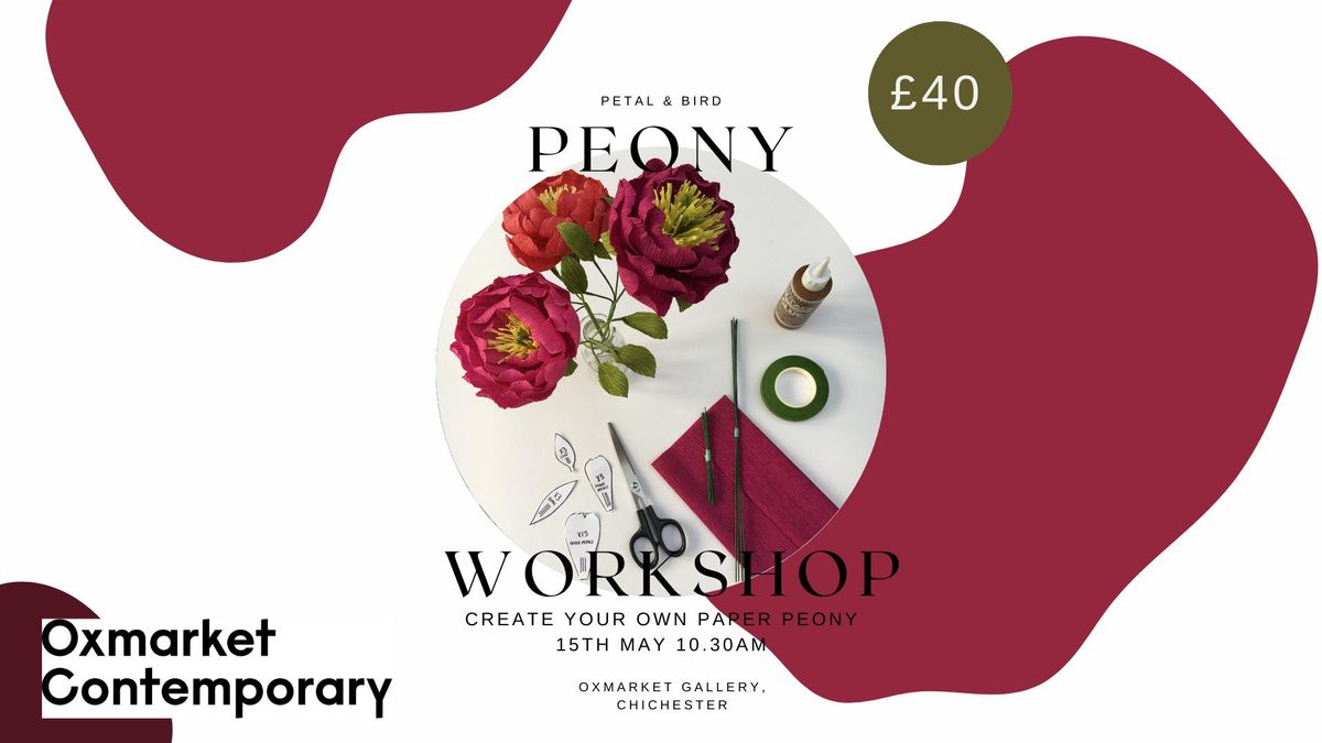 Paper Peony Workshop with Petal & Bird