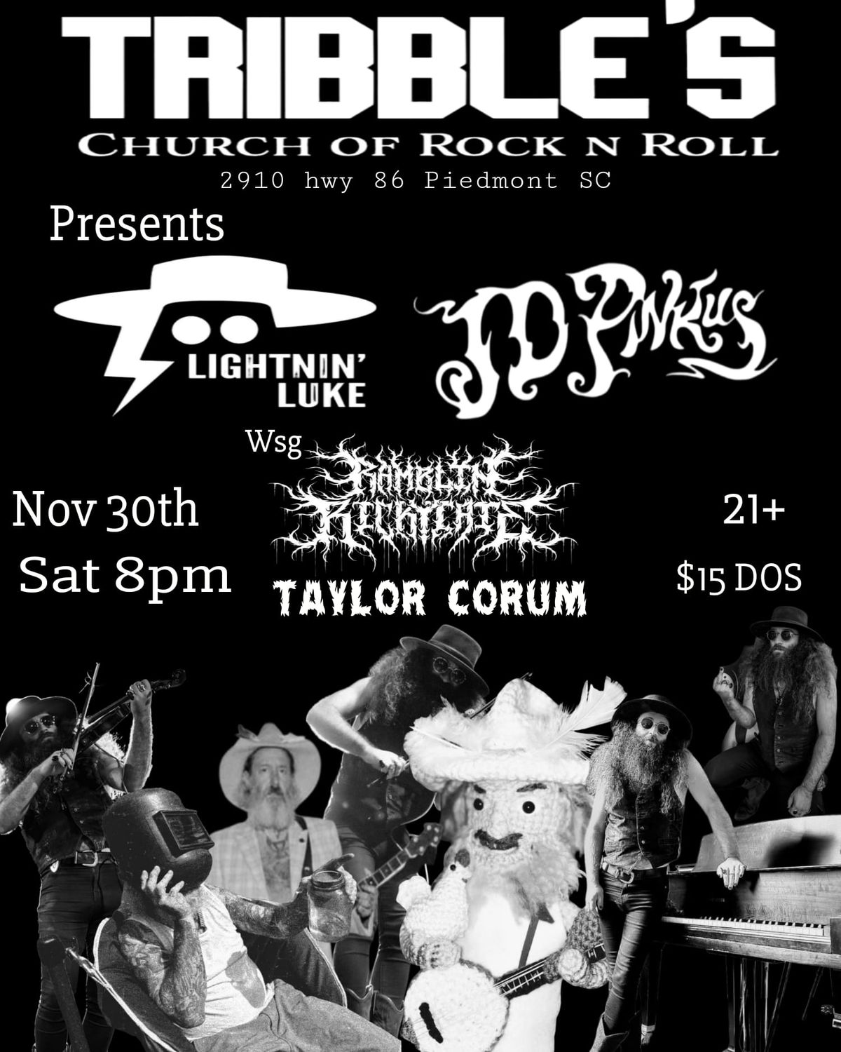 Lightnin' Luke \/ JD Pinkus \/ Taylor Corum \/ Rambling Ricky Tate @Tribble's Bar