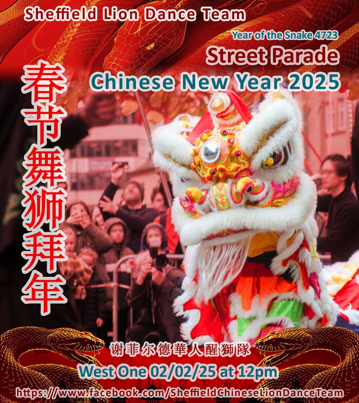 Sheffield Lion Dance Street Parade 2025