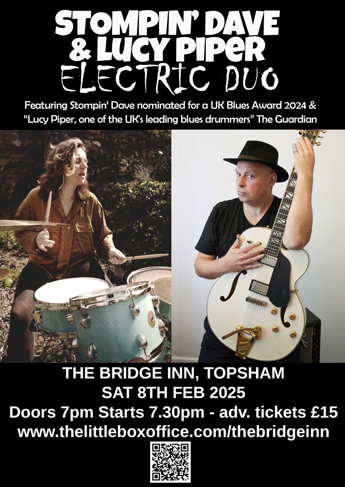 Stompin\u2019 Dave & Lucy Piper Electric Duo @ The Bridge Inn, Topsham