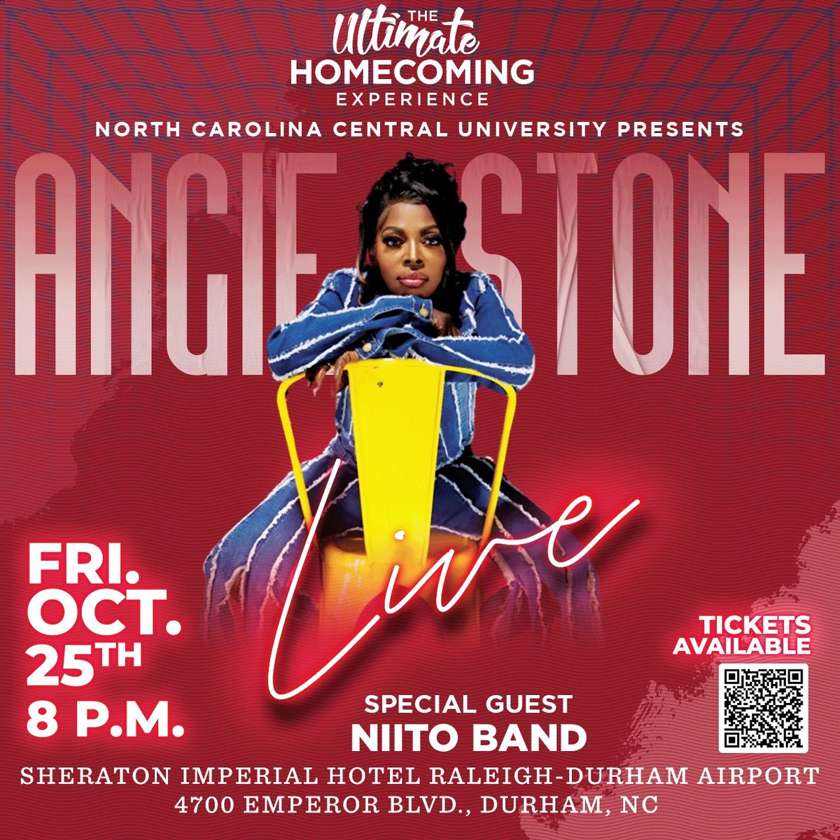 NCCU Homecoming Alumni Concert: Angie Stone with Special Guest Niito Band