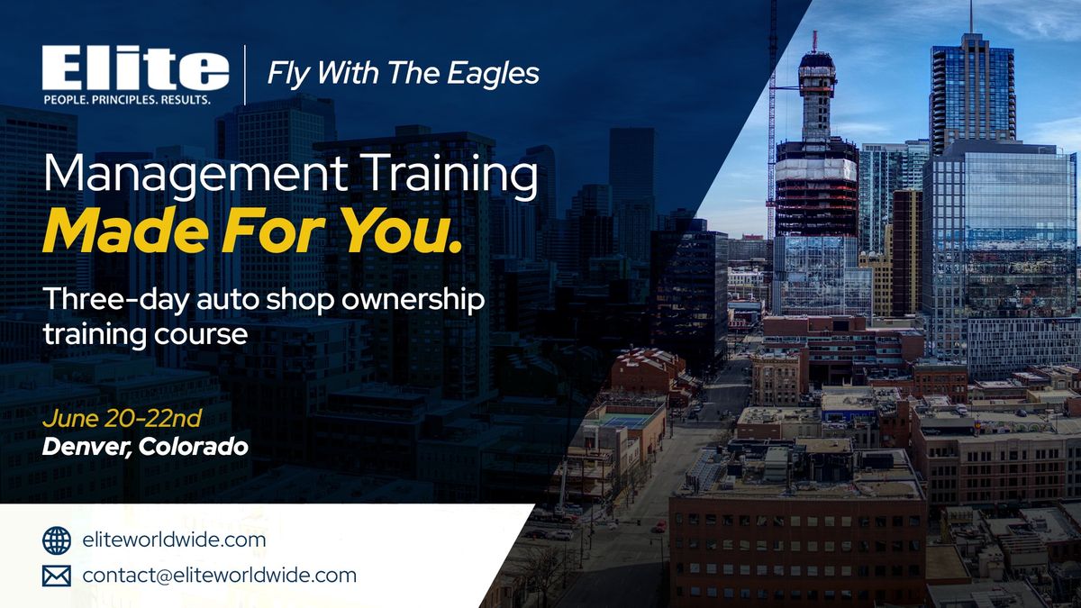 "Fly with the Eagles" - Management Training for Auto Shop Owners and Managers