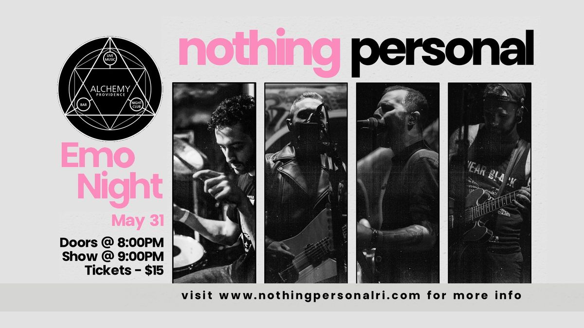 Nothing Personal: Emo Night (live cover band) at Alchemy