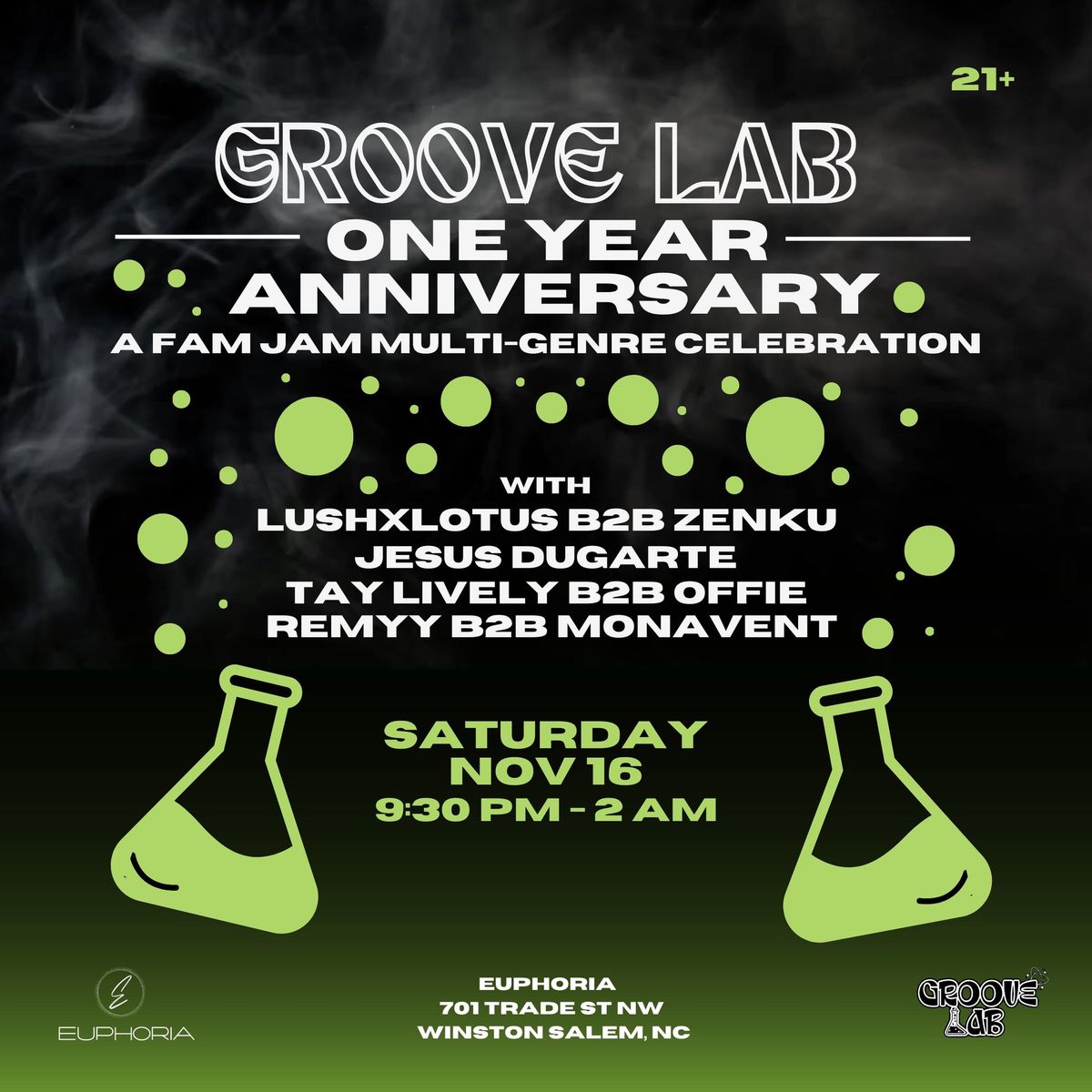 Groove Lab Presents: One Year Anniversary \u201cA Fam Multi-Genre Celebration\u201d