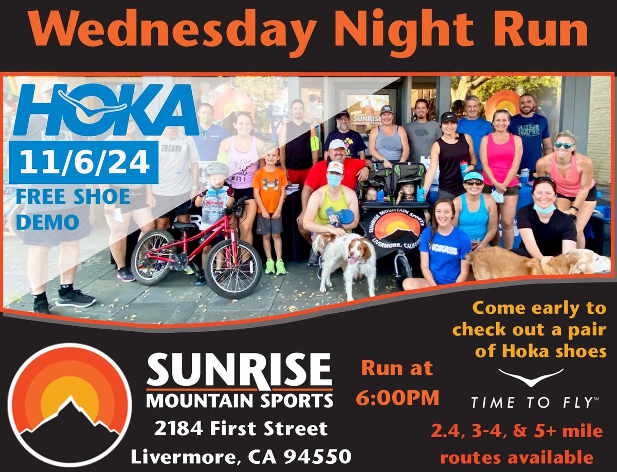 Hoka Shoe Demo at Wednesday Night Runs