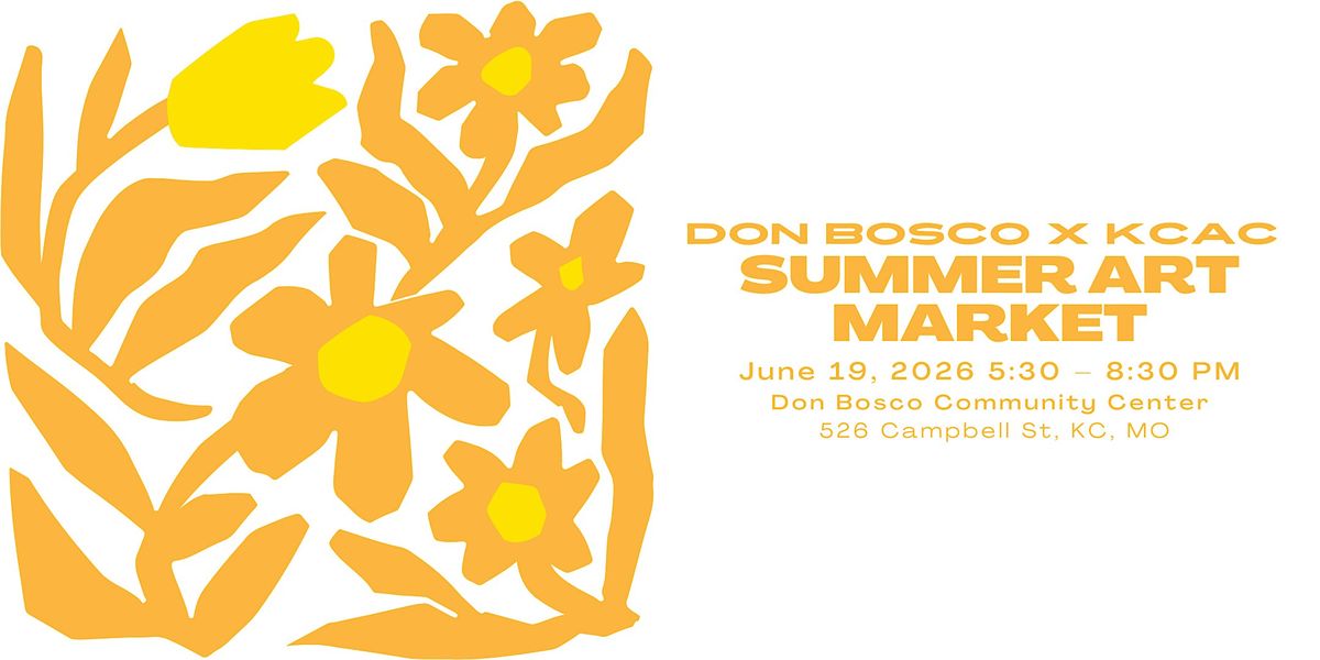Summer Art Market: Don Bosco & KCAC