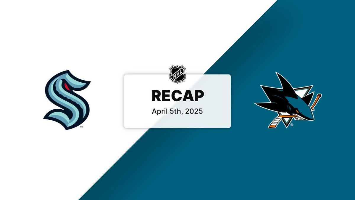 Seattle Kraken vs. San Jose Sharks