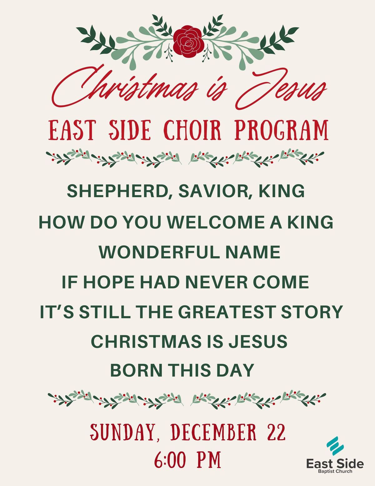 Christmas is Jesus: Adult Choir Program