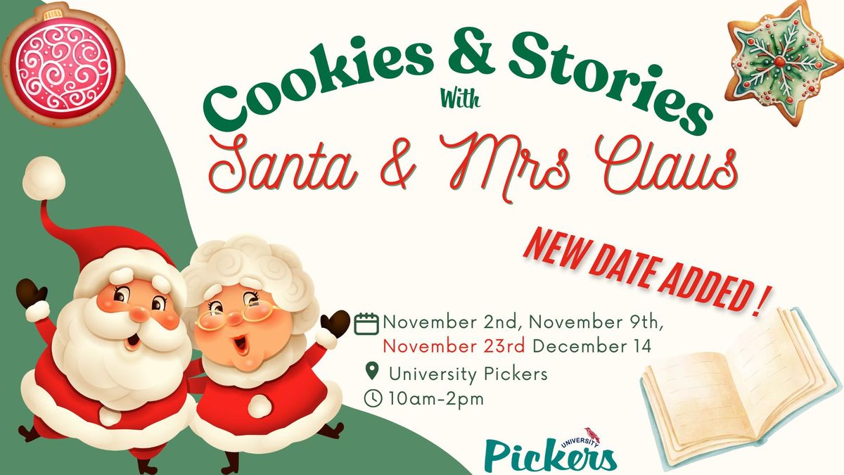 Cookies & Stories with Santa & Mrs. Claus