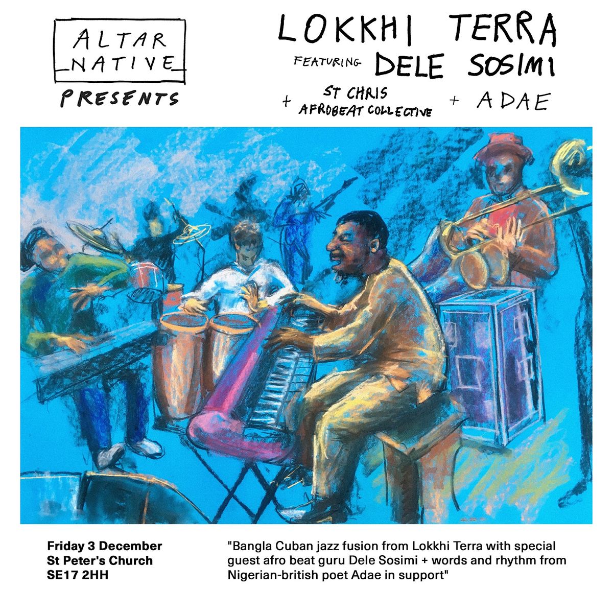 Lokkhi Terra with Dele Sosimi + St Chris Afrobeat Collective + Adae
