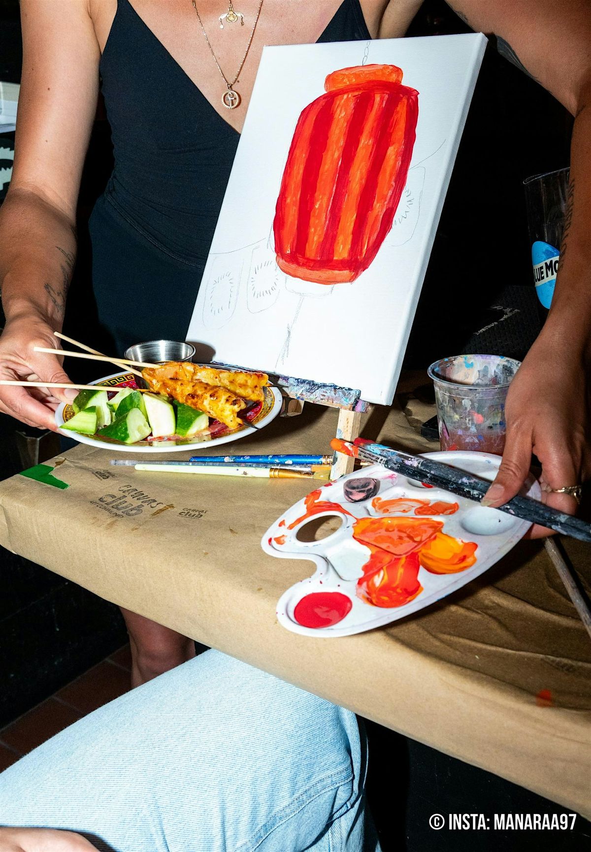 3rd Anniversary Edition|  Paint & Sip  | Canvas Club x Satay Brothers