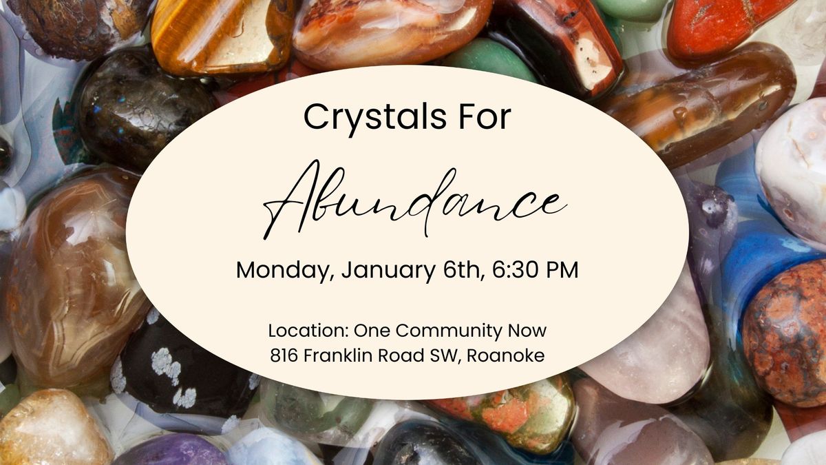 Crystals for Abundance