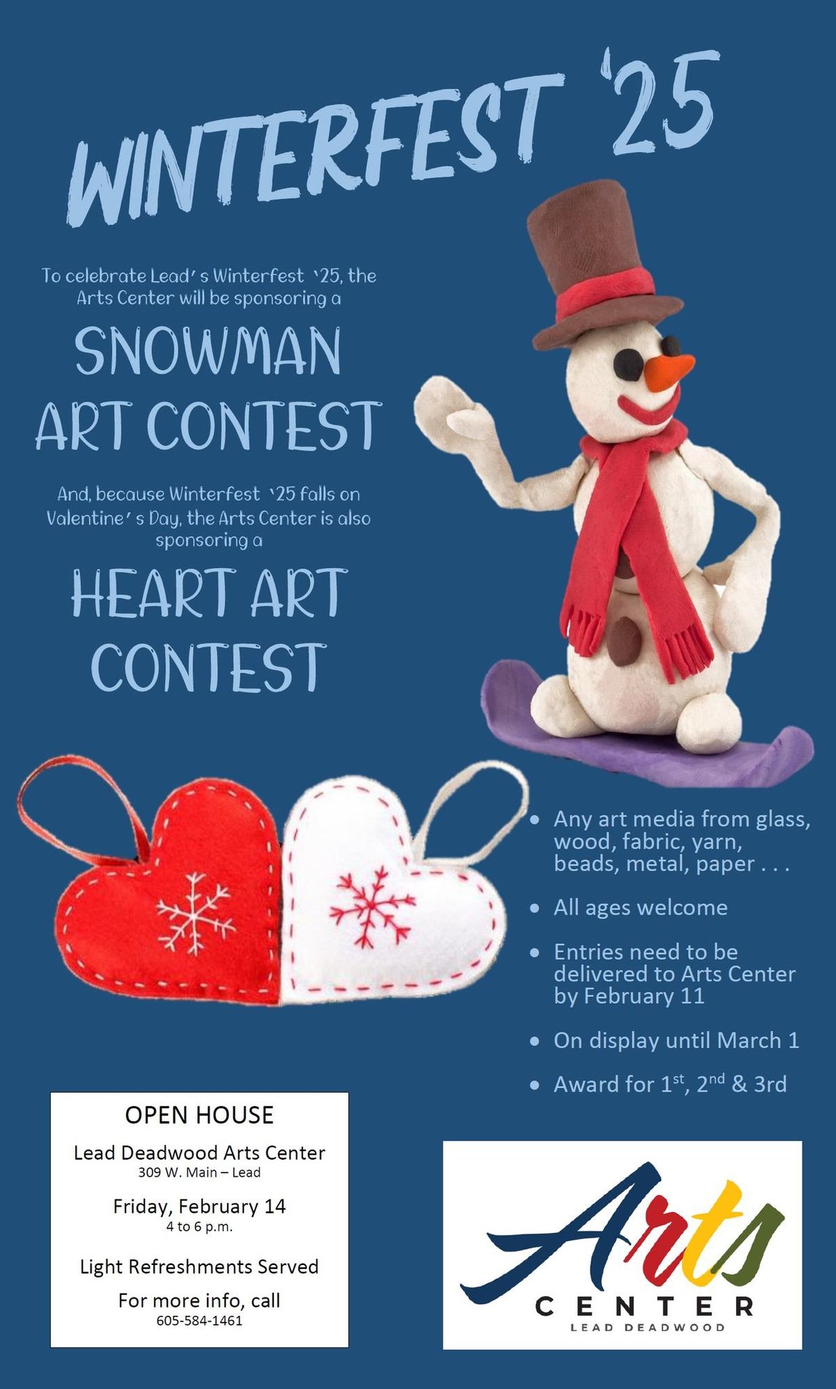 Winterfest Snowman and Heart Art Contest