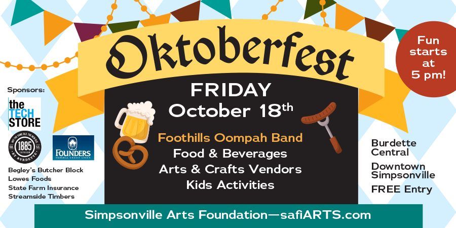 Oktoberfest hosted by Simpsonville ARTS Foundation