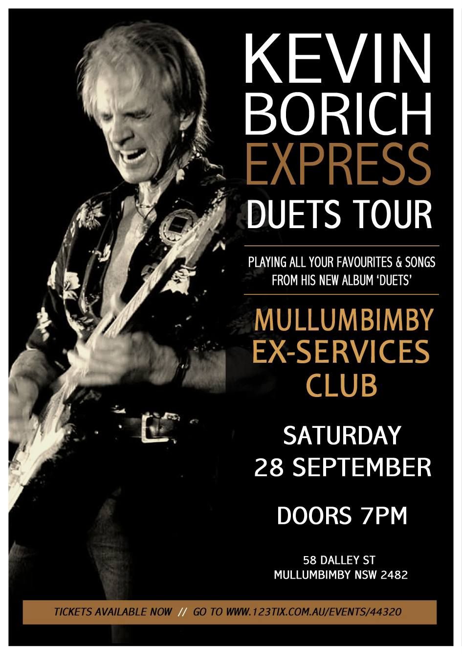 Kevin Borich Express the Mullumbimby Ex- Services Club