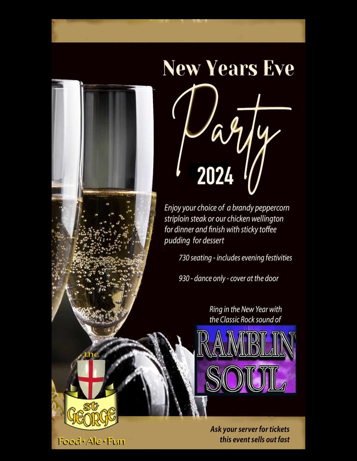 New Years Eve @the St George w\/Ramblin'Soul 