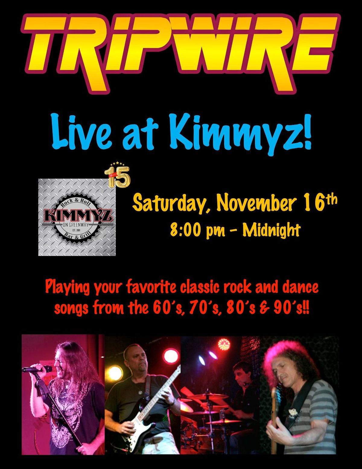 Kimmyz 15th Anniversary Bash w\/ Tripwire!