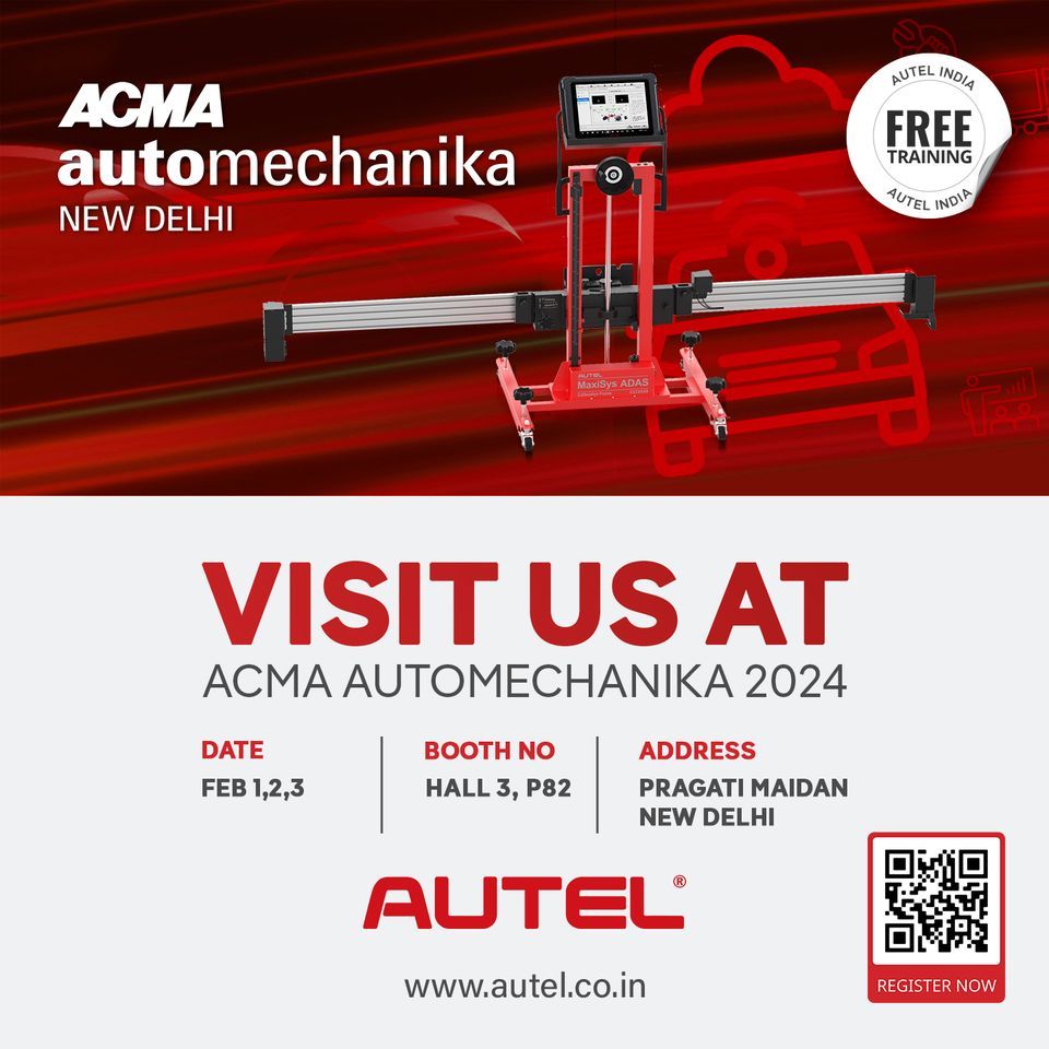 Autel ACMA Automechanika 2024, Pragati Maidan, New Delhi, 1 February to