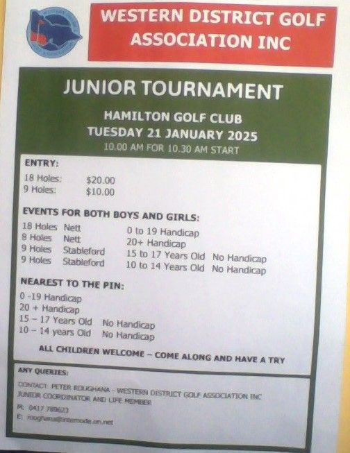 Junior Golf Tournament