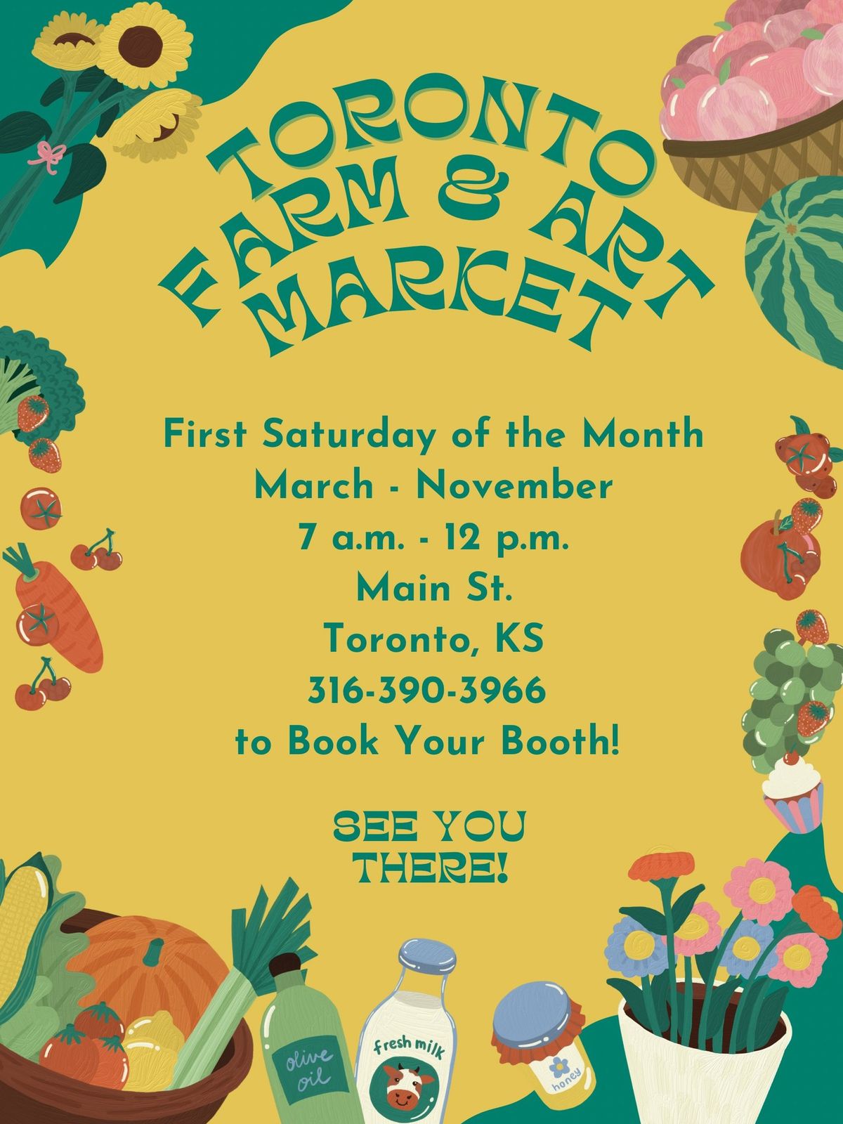 Toronto, KS - Farm & Art Market - First Saturday