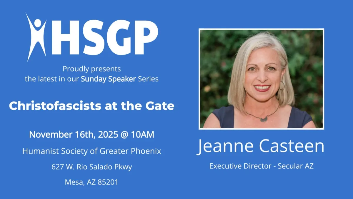Sunday Speaker: Jeanne Casteen - Christofascists at the Gate