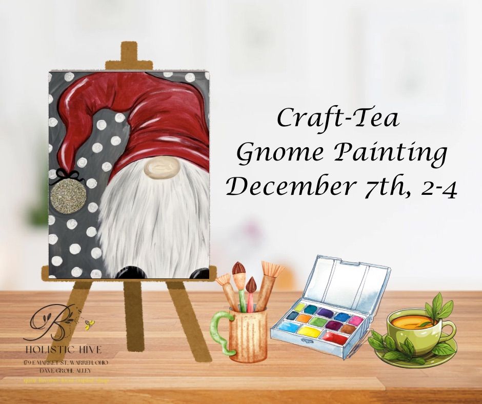 Craft-Tea Gnome Painting