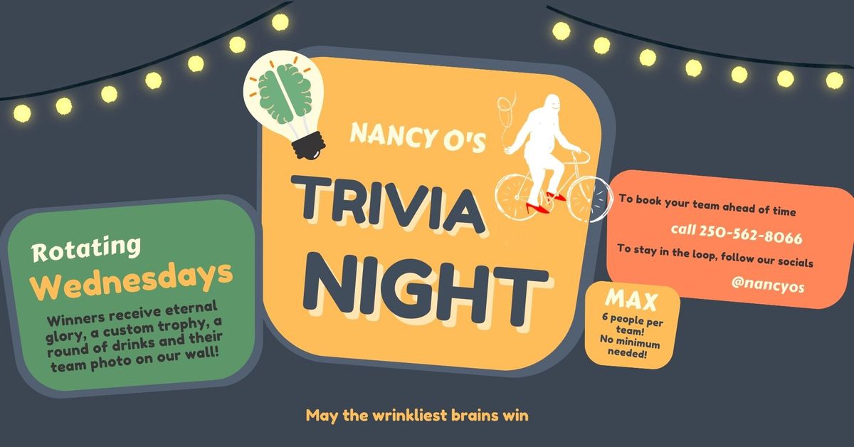 TRIVIA @ Nancy O's