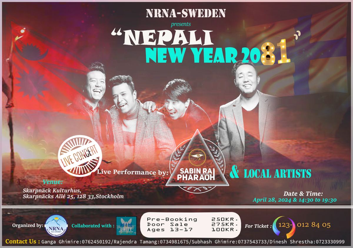Nepali New Year - 2081 celebration. Live performance by popular band "SABIN RAI & PHARAOH"