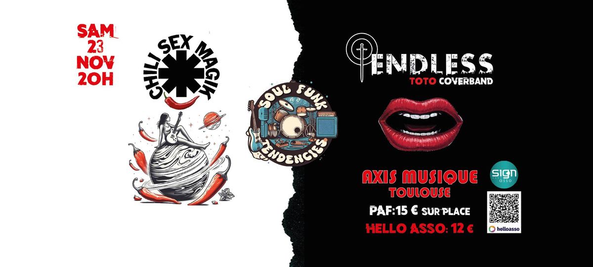 Soir\u00e9e Tribute Red Hot Chili Peppers + Toto + Special Guest SOFT